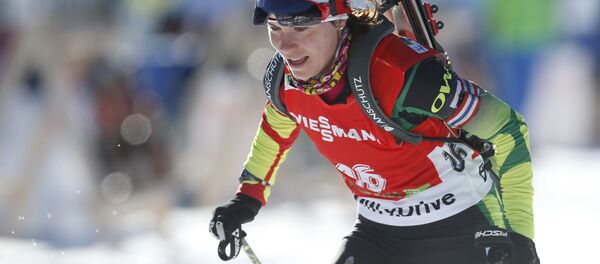 Белорусская биатлонистка Надежда Скардино - Sputnik Беларусь