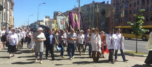 Працэсія Божага цела ў Мінску - Sputnik Беларусь