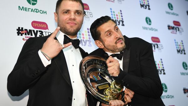 Участники группы Градусы Роман Пашков и Арсен Бегляров (справа) - Sputnik Беларусь