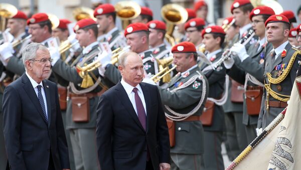 Рабочий визит президента РФ В. Путина в Австрию - Sputnik Беларусь