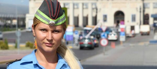 Старший инспектор отделения по агитации и пропаганде ГАИ УВД Брестского облисполкома Наталья Милюкова - Sputnik Беларусь