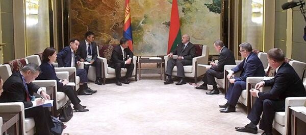 Встреча Александра Лукашенко с президентом Монголии Халтмагийн Баттулгой Встреча Александра Лукашенко с президентом Монголии Халтмагийн Баттулгой - Sputnik Беларусь