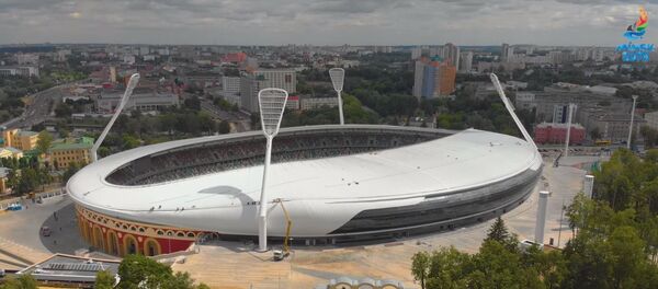 Новы стадыён Дынама з вышыні птушынага палёту - Sputnik Беларусь