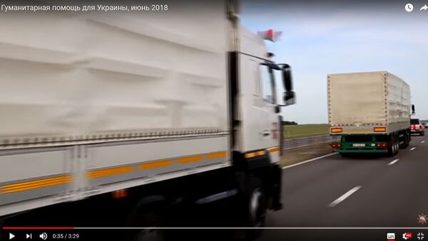 Гуманитарный груз из Беларуси прибыл на Украину на четырех фурах - Sputnik Беларусь