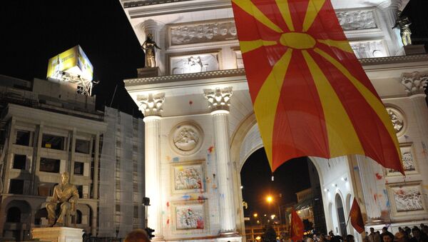 Акции протеста в Македонии - Sputnik Беларусь