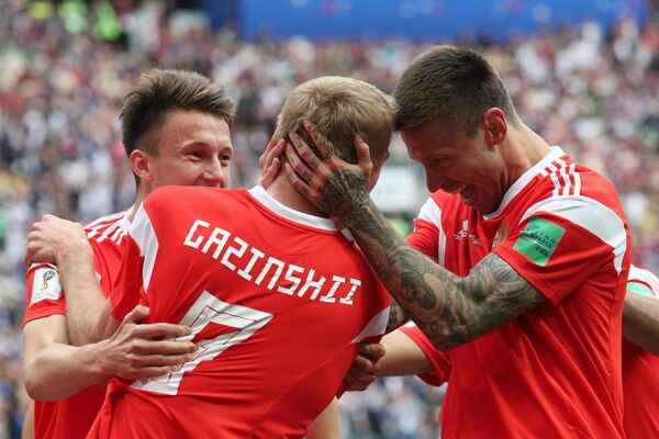 Футбол. ЧМ-2018. Матч Россия - Саудовская Аравия - Sputnik Беларусь