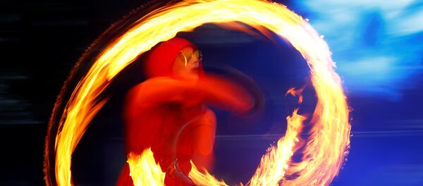 Традиционный купальский фестиваль Свята Сонца-2018 в Дудутках – огненное шоу - Sputnik Беларусь