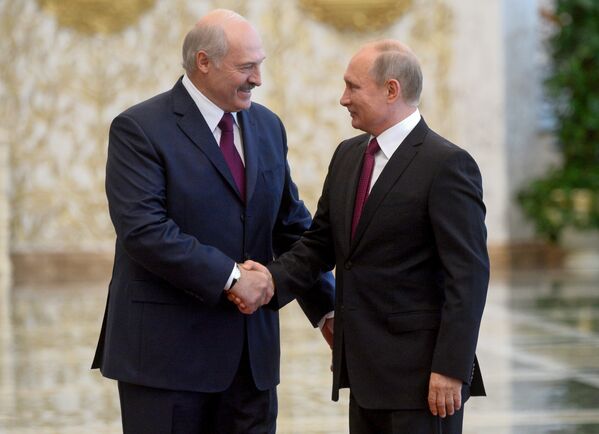 Президент Беларуси Александр Лукашенко и президент России Владимир Путин - Sputnik Беларусь