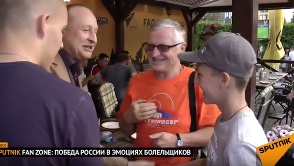 Sputnik fan zone: победа России в эмоциях болельщиков - Sputnik Беларусь