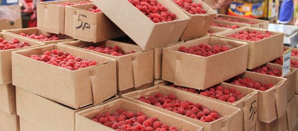 Малина по 5 рублей на Комаровском рынке Малина по 5 рублей на Комаровском рынке - Sputnik Беларусь