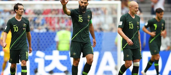 Автор забитого гола в ворота сборной Дании Миле Йединак (Австралия) - Sputnik Беларусь