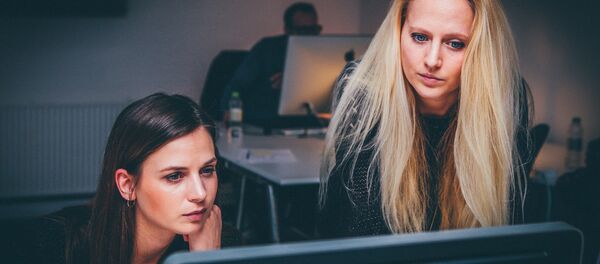 Сотрудницы офиса, архивное фото - Sputnik Беларусь