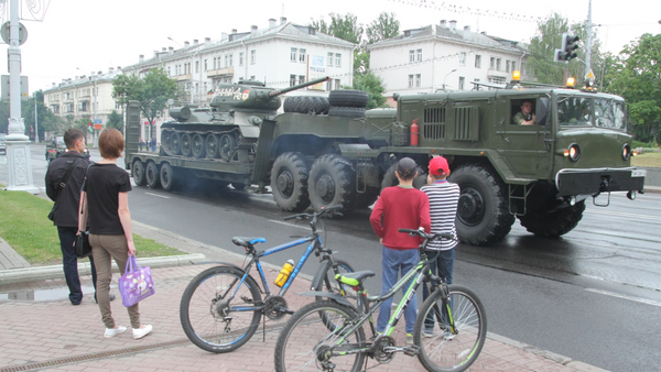 Военная техника на репетиции парада 3 июля в Минске - Sputnik Беларусь