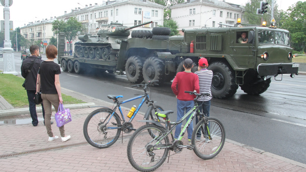 Военная техника на репетиции парада 3 июля в Минске - Sputnik Беларусь