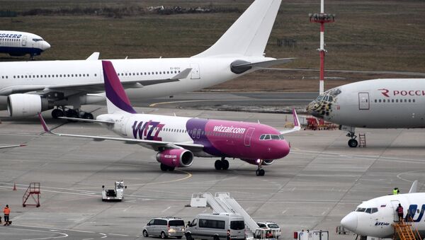 Самолет авиакомпании Wizz Air, архивное фото - Sputnik Беларусь