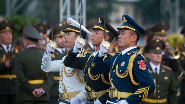 Китайские военные в Минске, архивное фото - Sputnik Беларусь