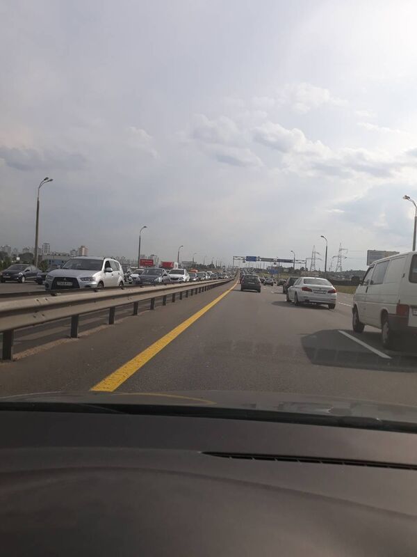 Движение затруднено и на МКАД - Sputnik Беларусь