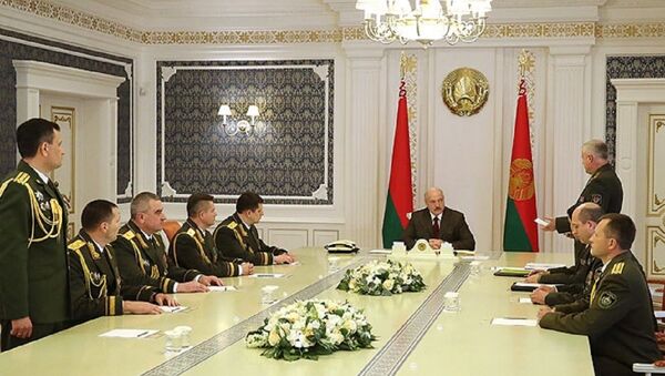 Президент Беларуси Александр Лукашенко и руководство КГБ - Sputnik Беларусь