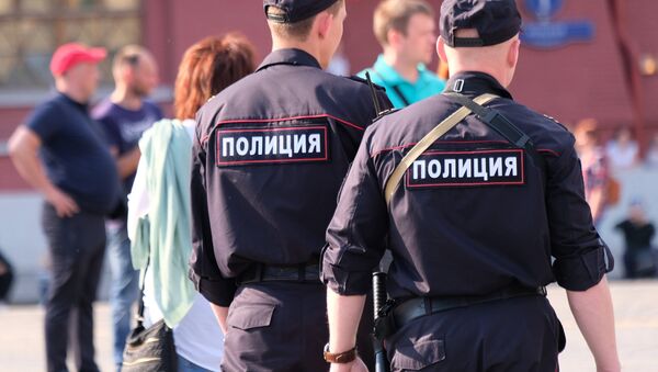 Сотрудники полиции на улице Москвы, архивное фото - Sputnik Беларусь