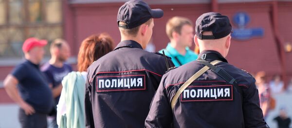 Сотрудники полиции на улице Москвы, архивное фото - Sputnik Беларусь