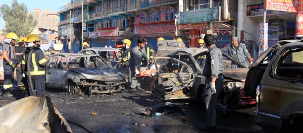 На месте взрыва в Джелалабаде, Афганистан На месте взрыва в Джелалабаде, Афганистан - Sputnik Беларусь