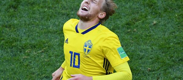 Шведский футболист Эмиль Форсберг - Sputnik Беларусь