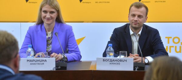 Прэс-канферэнцыя з нагоды правядзення II Еўрапейскіх гульняў Прэс-канферэнцыя з нагоды правядзення II Еўрапейскіх гульняў - Sputnik Беларусь