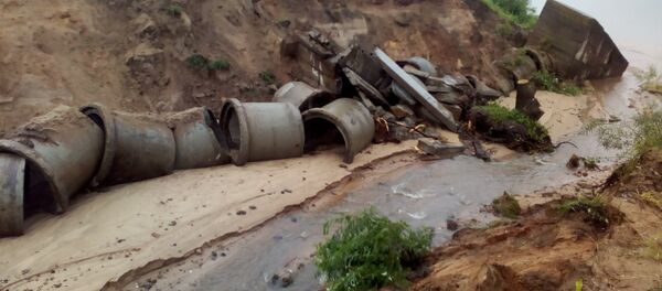 В Могилеве обрушилась часть берега Днепра - Sputnik Беларусь