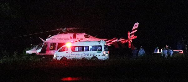 Вертолет на месте спецоперации - Sputnik Беларусь