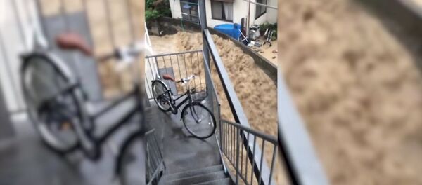 Ливни и наводнение в Японии - Sputnik Беларусь