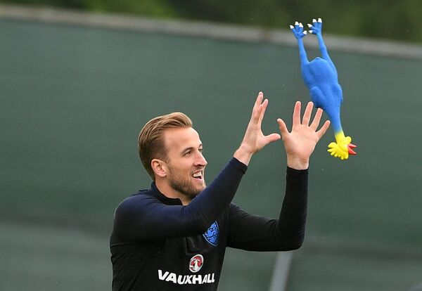 Игрок сборной Англии по футболу Гарри Кейн на тренировке - Sputnik Беларусь