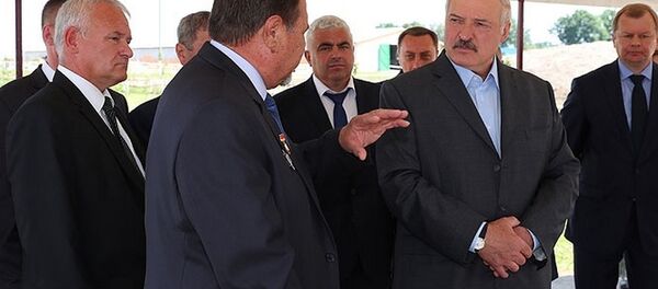 Візіт Аляксандра Лукашэнкі ў калгас Радзіма - Sputnik Беларусь