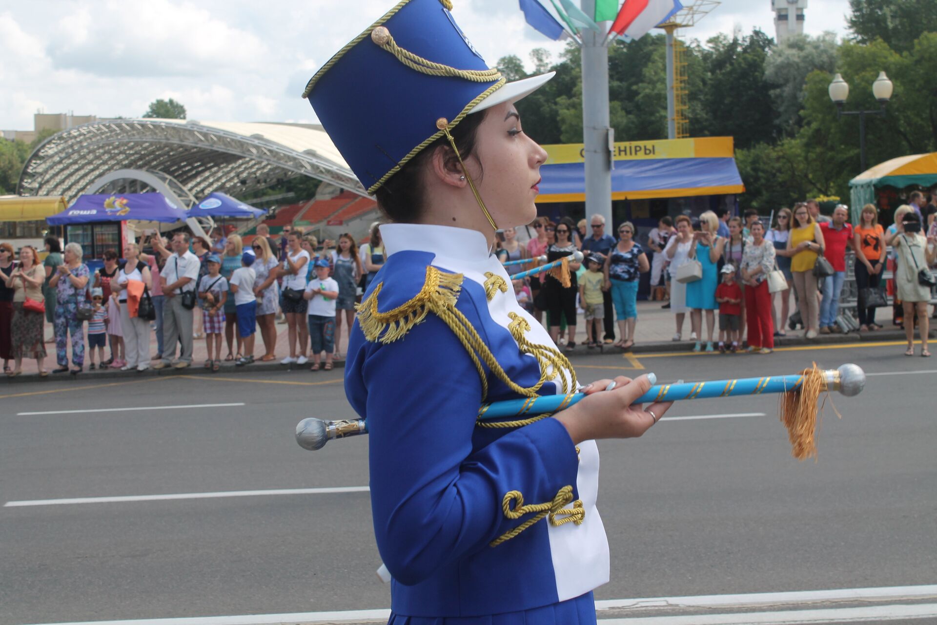 Во время торжественного парада - Sputnik Беларусь, 1920, 12.07.2021