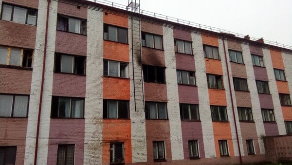 Пожар в общежитии в Быхове - Sputnik Беларусь
