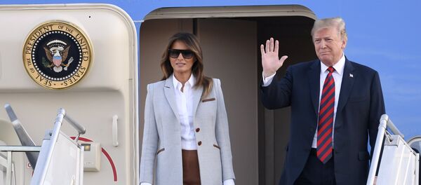 Супруги Трамп прилетели в Хельсинки - Sputnik Беларусь