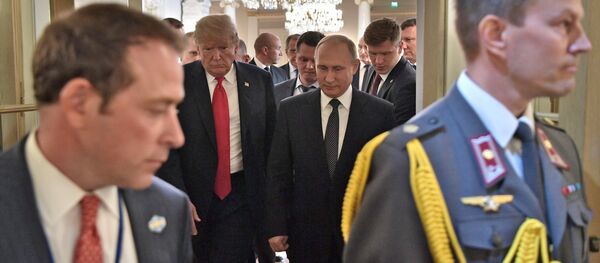 Встреча президента РФ Владимира Путина и президента США Дональда Трампа в Хельсинки Встреча президента РФ Владимира Путина и президента США Дональда Трампа в Хельсинки - Sputnik Беларусь