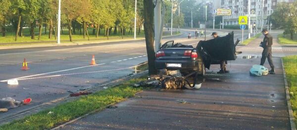 Авария на Долгобродской Авария на Долгобродской - Sputnik Беларусь