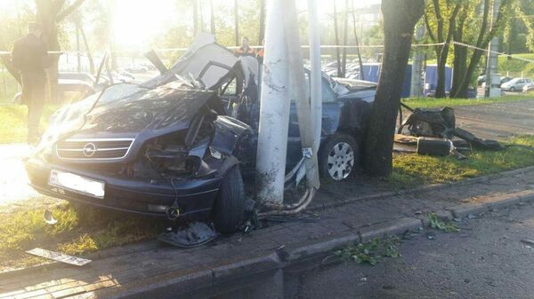 Место аварии в Минске - Sputnik Беларусь