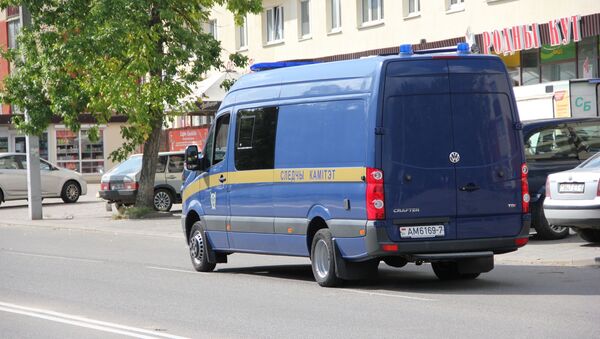 Машина СК Беларуси в Заславле, где была захвачена заложница - Sputnik Беларусь