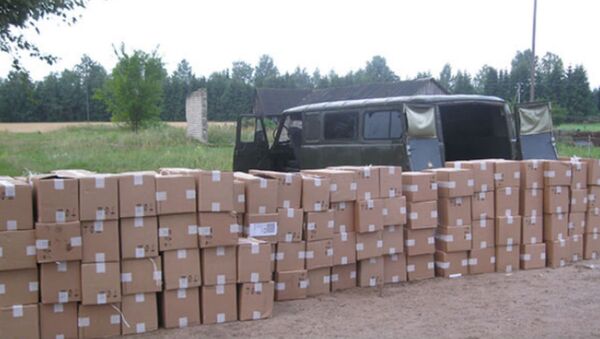 Для остановки автомобиля с контрабандными сигаретами пограничникам пришлось применить оружие - Sputnik Беларусь