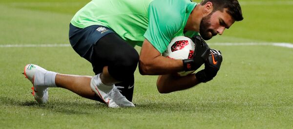 Бразильский голкипер Алиссон - Sputnik Беларусь