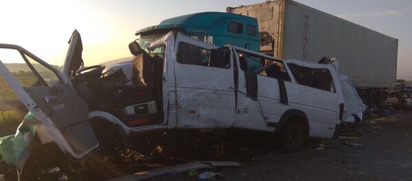 Фото с места ДТП в Николаевской области - Sputnik Беларусь