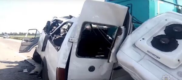 Полиция опубликовала видео с места смертельного ДТП в Николаевской области - Sputnik Беларусь