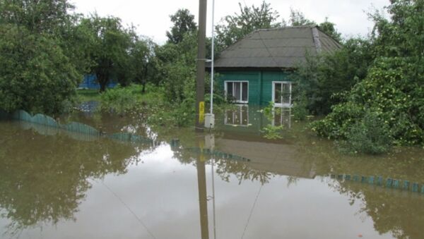 Из-за сильных ливней в Могилеве были подтоплены дороги и здания - Sputnik Беларусь