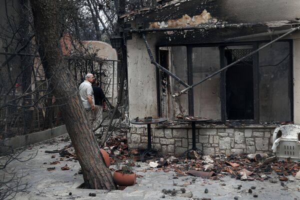 Пожары в Греции - Sputnik Беларусь