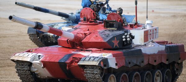 Танк команды из Китая на Танковом биатлоне - Sputnik Беларусь