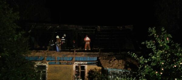 Пожар в Могилевской области, вызванный ударом молнии - Sputnik Беларусь