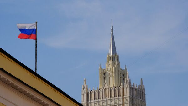 Шпиль на здании министерства иностранных дел РФ - Sputnik Беларусь