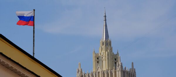 Шпиль на здании министерства иностранных дел РФ Шпиль на здании министерства иностранных дел РФ - Sputnik Беларусь