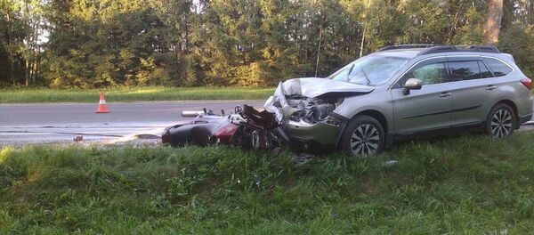 ДТП с участием байкера под Дзержинском - Sputnik Беларусь